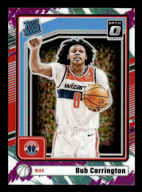 2024-25 Donruss Optic Bub Carrington SP RC Jazz #273 Washington Wizards
