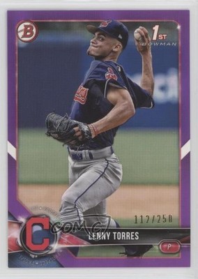2018 Bowman Draft Purple 112/250 Lenny Torres Jr Lenny Torres #BD-8 1d4q