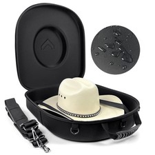 Travel Hat Case For Cowboy Panama Fedora Hat, Waterproof Crush Proof Cowb...