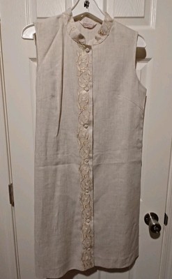 Ship'n Shore Vintage Dress, Size 18 (See Measurements!), Cream Color, Buttons