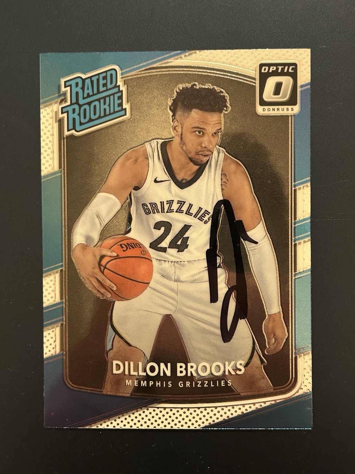 Signed 2017-18 Donruss Optic Dillon Brooks #152 Rookie Memphis Grizzlies Auto