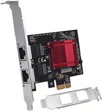 Dual PCIe Gigabit Network Card 1000M PCI Express Ethernet Adapter with Intel ...
