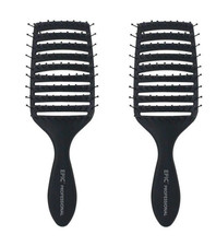 2 PACK Wet Brush Epic Professional Quick Dry Black Vented Brush New in Box