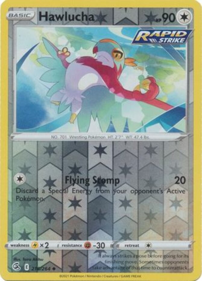 Hawlucha - 216/264 - Uncommon - Reverse Holo - Lightly Played
