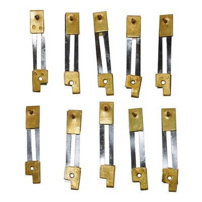 10x Französische Aufhängung Messing Federn Wand Manteluhr Pendelstangen 29mm x 5mm