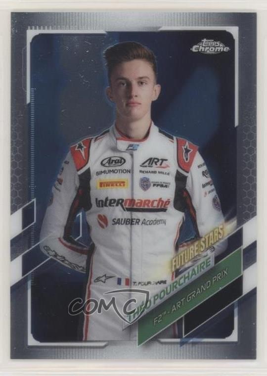 2021 Topps Chrome Formula 1 F2 Racers Future Stars Theo Pourchaire Théo #78 uk2