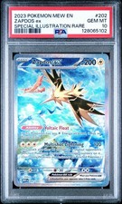 Pokémon Zapdos EX TCG Scarlatto e Viola 151 Sir Holo Card 202/165 PSA 10 Gemme Ottime Condizioni
