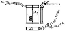 MAHLE Wärmetauscher Innenraumheizung AH 199 000S für FORD FOCUS 2 MAX DM2 KUGA 1