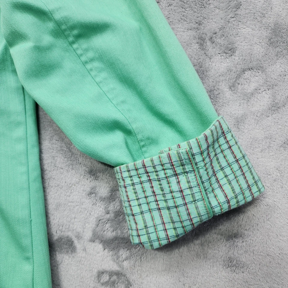 Chaqueta Koret Vintage Años 90 Mujer M Verde Cremallera‎ Frontal Elastizada Denim Bolsillos Informal Foto 2 de 4