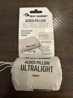 Sea to Summit Aeros Ultralight Pillow 045303, Large, Gray Travel Inflatable