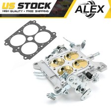 For Holley 650 - 800 Cfm Double Pumper 2 Corner Base Plate Assembly -square Bore For Holley 650 - 800 Cfm Double Pumper 2 Corner Base Plate Assembly -square Bore