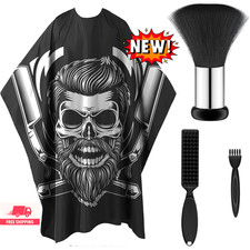 Capa profesional para cortar el cabello con cepillo para el cuello, capa grande