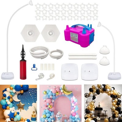 Balloon Arch Stand Kit With Electric Pump Wedding Birthday Party Decor Frame