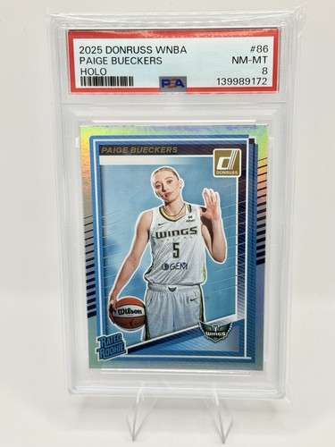 2025 Panini Donruss WNBA - Rated Rookie Paige Bueckers #86 Holo PSA 8 (RC)