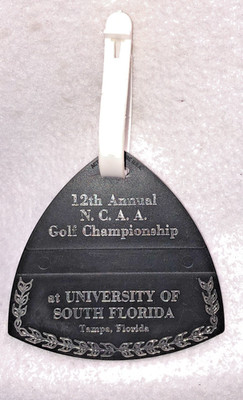 12th Annual NCAA GOLF CHAMPIONSHIP Bag Tag at University South Florida USF Tampa