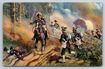 1910s Abels Schokolade Napoleonic Wars Battle of Kulm 1813 German Postcard