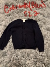 Cardigan pull fille Crewcuts taille 2 bleu manches longues 