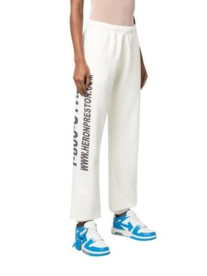 Heron Preston Real Estate Damen Hose S Weiß Logo Jogginghose RRP365