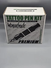 Tattoo Pen Kit Wormhole Premium Gun, Inks, Cartridge Power Supply & More