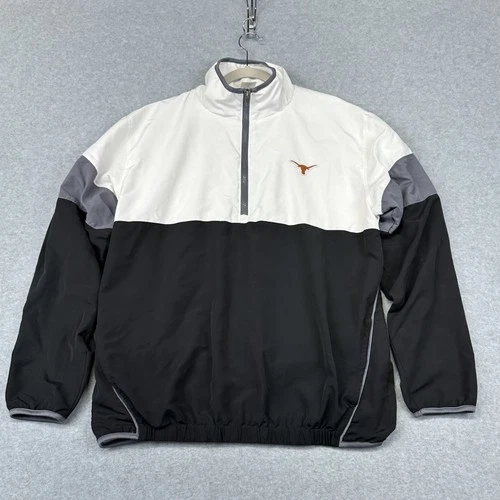 Texas Longhorns Jacket Medium NCAA Football Pullover Rivalry Threads Embroidered