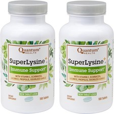 Quantum Health SuperLysine+ Advanced Formula Immune Support Supplement Lysine 15