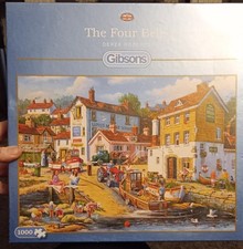 Image of BRAND NEW SEALED Gibsons 1000 Piece Jigsaw Puzzle The Four Bells Derek Roberts
