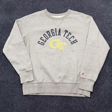 Georgia Tech Yellow Jackets Sweatshirt Mens Medium Gray NCAA Football League