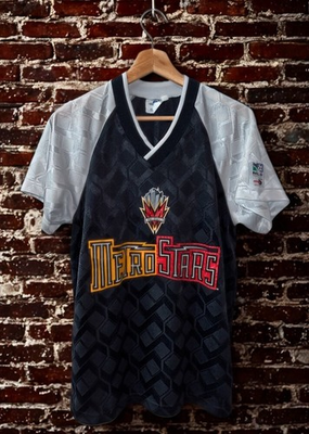 #ad NY NJ MetroStars MLS Jersey 1996 97 High 5 USA Small Inagural Year Rare $115.50