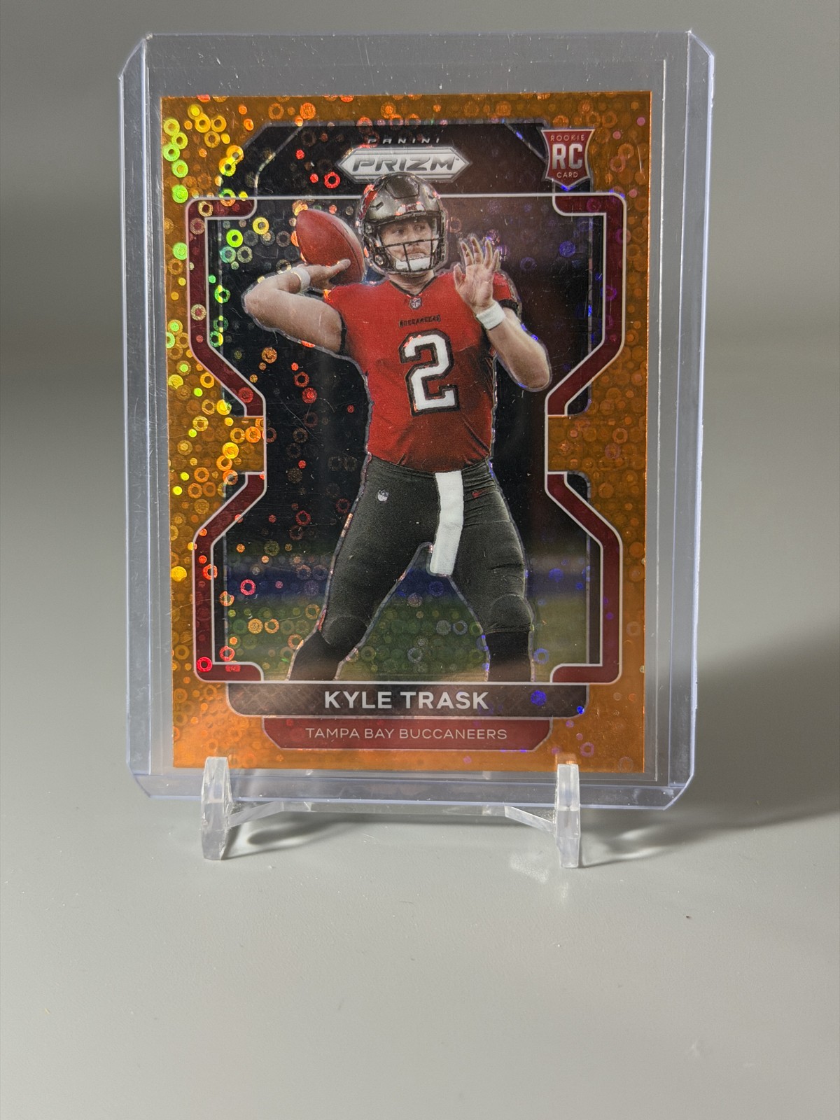 2021 Panini Prizm - Rookie Kyle Trask #339 Orange Disco Prizm (RC)