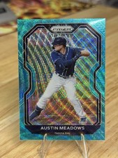 2021 Panini Prizm #38 Austin Meadows Teal Wave Prizm