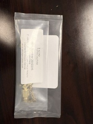 Aero speacialties Brand  - service adaptor for aviator breathing air