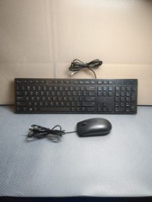    Dell KB216T1 Keyboard  MS116T1 Wired Mouse Set   Clean, Works Perfectly     
