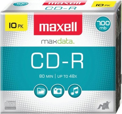 CD Recordable Media Noise-free Surface Playback CDs 700Mb Storage &