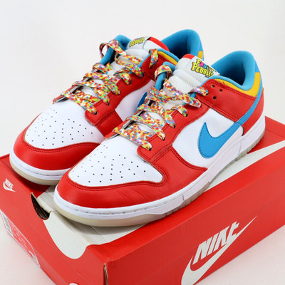 Nike Dunk Low QS LeBron James Fruity Pebbles Men's 12 Habanero Red DH8009 600