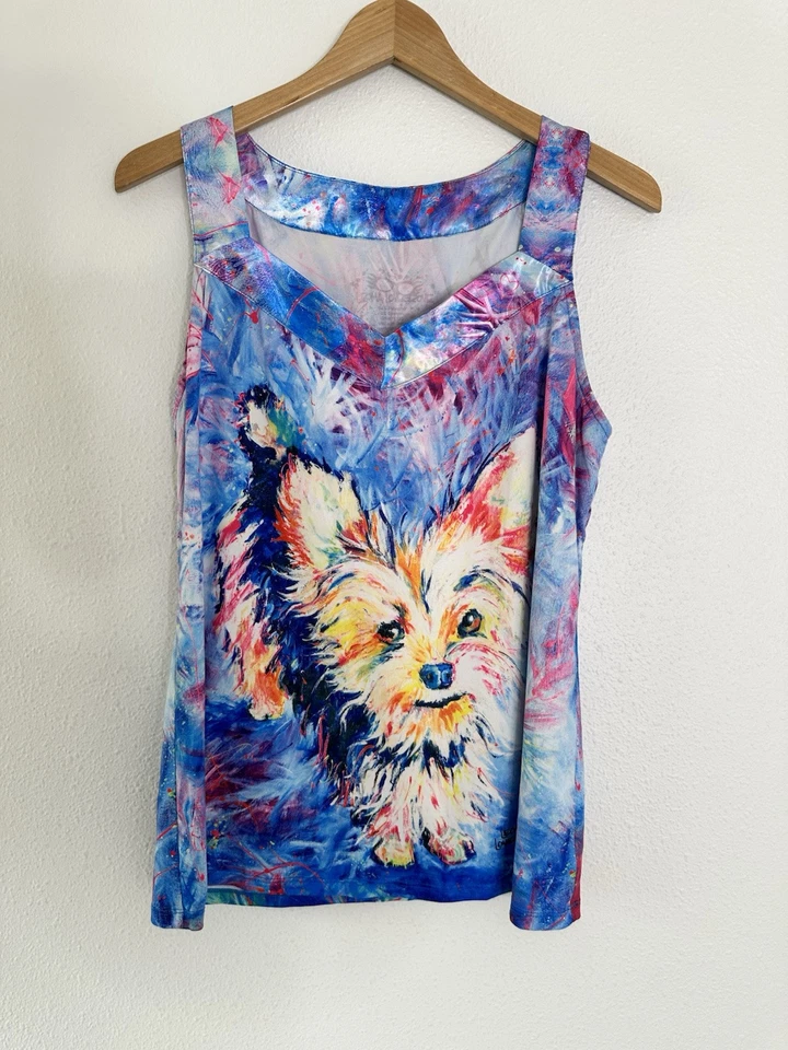 Leoma Lovegrove colorido pijama elástico “Yorkie” conjunto de 2 piezas talla grande L Foto 2 de 4