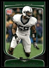 2009 Bowman Draft #219 Aaron Maybin Rookie RC Penn State football card. rookie card picture