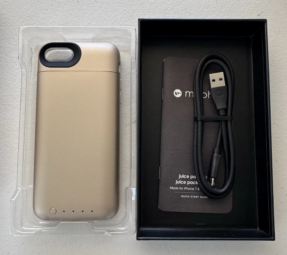 Защитный чехол-аккумулятор Mophie Juice Pack Gold Air для iPhone 7/8 - Изображение 4 из 4