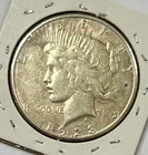 Genuine 1923-S USA Peace Dollar Coin. 90% Silver $1 US Coin. Very Collectible