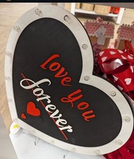 Wood Love Heart Sign, Valentines Day Gifts, Valentines Day Sign, Wood Sign  