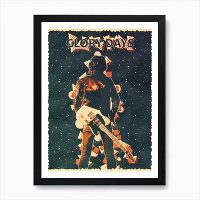 Glory Days Bruce Springsteen Art Pr Framed Wall Art Poster Canvas Print Picture