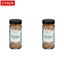 2 Pack - Sprouts Organic Nutmeg Seed Ground Spice 1.9 oz