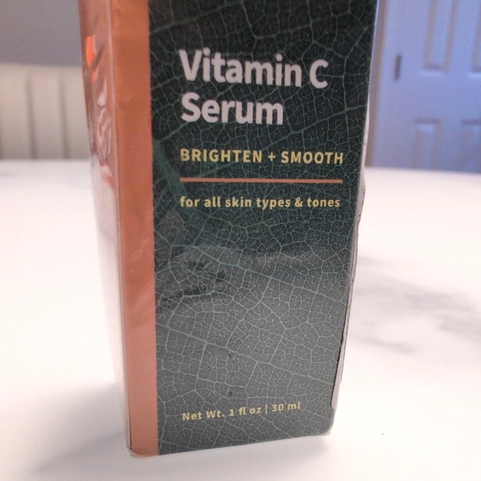 全新 Tree of Life 维生素 C 面部精华 1 盎司/30 毫升提亮抗衰老护肤品 — 第 2/4 张图片