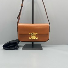 Celine Triomphe Normal Size Caramel Smooth Ca...