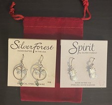 2 Pairs Spirit by Silver Forest Pineapple Earrings Dragonfly Earrings *NEW*