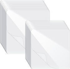 Shower Adhesive Strips, 20Pcs Clear Double Sided Adhesive Pads for Mounting,