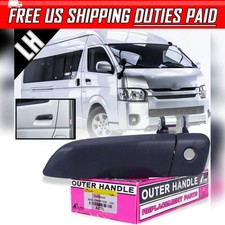FIT TOYOTA HIACE COMMUTER 2005-2018 KDH MANIJA DE PUERTA EXTERIOR NEGRA DELANTERA IZQUIERDA