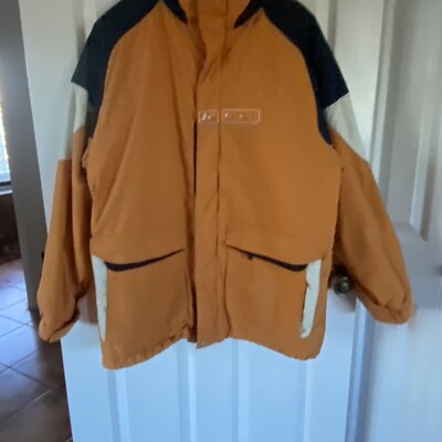Burton Snowboards Men's Orange Block Snowboarding, Ski Jacket Zip