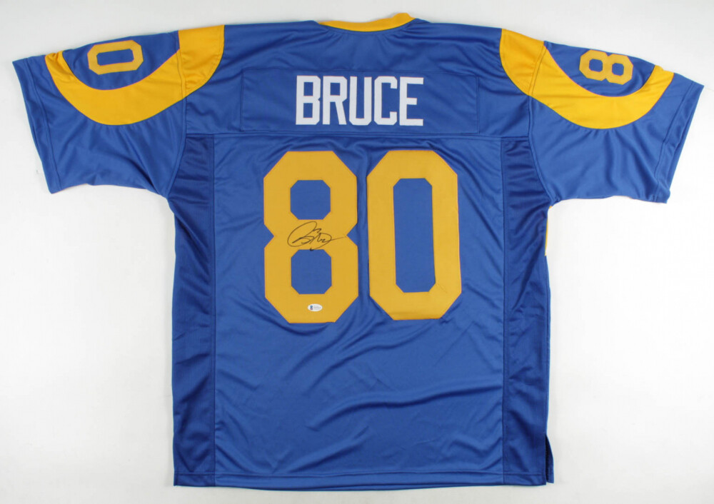 Isaac Bruce Signed Los Angeles Rams Jersey (Beckett Hologram) 4xPro Bowl 