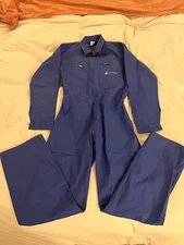 Vintage Le Coq Bordeaux France Telecom Blue Jumpsuit 40 