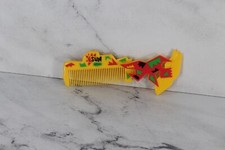 Vintage 1990s Hair Comb Surfer Sun Patrol Vibrant Color Block Hipster Retro